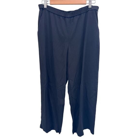 Eileen Fisher Pants - Eileen Fisher Cropped Wide Leg Black Pants Medium-Large